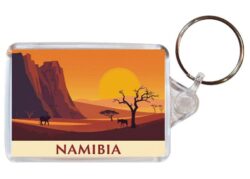 Namibia - Artistic Double Sided Large Keyring 26U1