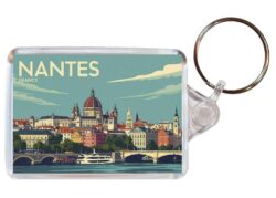 Nantes - France - Artistic Double Sided Large Keyring 26F1