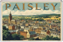 Paisley - Scotland - Artistic Jumbo Fridge Magnet 26S1