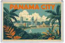 Panama City - Artistic Jumbo Fridge Magnet 26P1