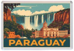 Paraguay - Artistic Jumbo Fridge Magnet 26P1