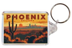 Phoenix - USA - Artistic Double Sided Large Keyring 26US1