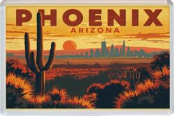 Phoenix - USA - Artistic Jumbo Fridge Magnet 26US1