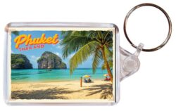 Phuket - Thailand - Artistic Double Sided Large Keyring 26T1