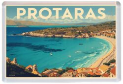 Protaras - Cyprus - Artistic Jumbo Fridge Magnet 26C1