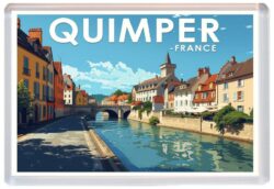 Quimper - France - Artistic Jumbo Fridge Magnet 26F1