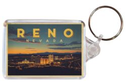Reno - USA - Artistic Double Sided Large Keyring 26US1