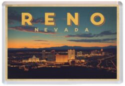 Reno - USA - Artistic Jumbo Fridge Magnet 26US1