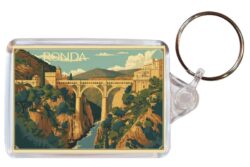 Ronda - Spain - Artistic Double Sided Large Keyring 26S1