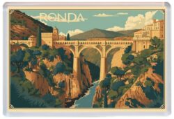 Ronda - Spain - Artistic Jumbo Fridge Magnet 26S1
