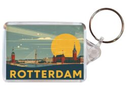 Rotterdam - Artistic Double Sided Large Keyring 26H2