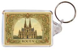 Rouen - France - Artistic Double Sided Large Keyring 26F1