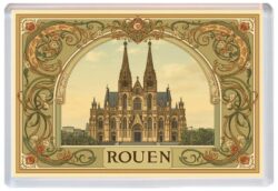 Rouen - France - Artistic Jumbo Fridge Magnet 26F1