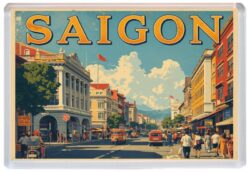 Saigon - Vietnam - Artistic Jumbo Fridge Magnet 26V1