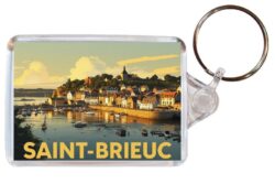 Saint Brieuc - France - Artistic Double Sided Large Keyring 26F1