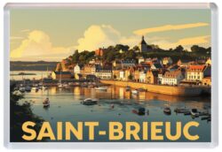 Saint Brieuc - France - Artistic Jumbo Fridge Magnet 26F1