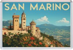 San Marino - Artistic Jumbo Fridge Magnet 26SM1