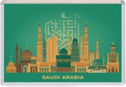 Saudi Arabia - Artistic Jumbo Fridge Magnet 26SA1