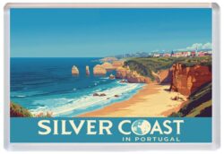 Silver Coast - Portugal - Artistic Jumbo Fridge Magnet 26P1