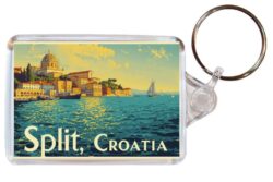 Split - Croatia - Artistic Double Sided Large Keyring 26C1