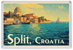 Split - Croatia - Artistic Jumbo Fridge Magnet 26C1