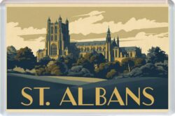 St Albans - Hertfordshire - Artistic Jumbo Fridge Magnet 26E1