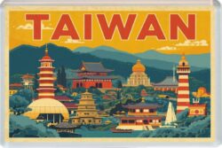 Taiwan - Artistic Jumbo Fridge Magnet 26T1