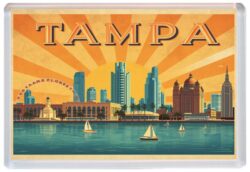 Tampa - USA - Artistic Jumbo Fridge Magnet 26US1