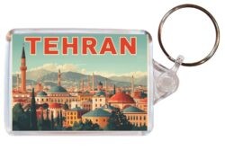 Tehran - Iran - Artistic Double Sided Large Keyring 26I1