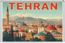 Tehran - Iran - Artistic Jumbo Fridge Magnet 26I1