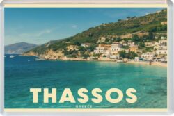 Thassos - Greece - Artistic Jumbo Fridge Magnet 26G1