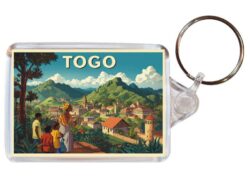 Togo - Artistic Double Sided Large Keyring 26T1