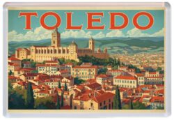 Toledo - Spain - Artistic Jumbo Fridge Magnet 26S1