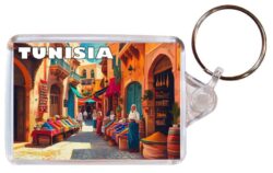 Tunisa - Artistic Double Sided Large Keyring 26T2