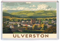 Ulverston - Cumbria - Artistic Jumbo Fridge Magnet 26E1