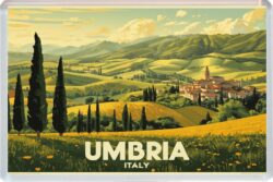 Umbria - Italy - Artistic Jumbo Fridge Magnet 26I1