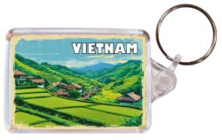 Vietnam - Artistic Double Sided Large Keyring 26V1