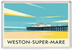 Weston-super-Mare - Somerset - Artistic Jumbo Fridge Magnet 26E1
