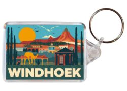 Windhoek - Namibia - Artistic Double Sided Large Keyring 26U1
