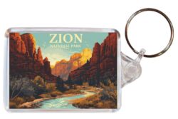 Zion National Park - USA - Artistic Double Sided Large Keyring 26US1