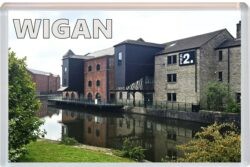 Wigan Pier - Lancashire - Jumbo Fridge Magnet 26L1