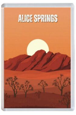 Alice Springs - Australia - Artistic Jumbo Fridge Magnet 26A1