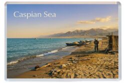 Caspian Sea - Asia - Artistic Jumbo Fridge Magnet 26A1