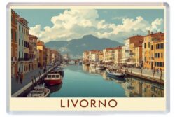 Livorno - Italy - Artistic Jumbo Fridge Magnet 26I2