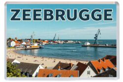 Zeebrugge - Belgium - Artistic Jumbo Fridge Magnet 26B1