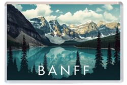 Banff - Canada - Artistic Jumbo Fridge Magnet 26C1